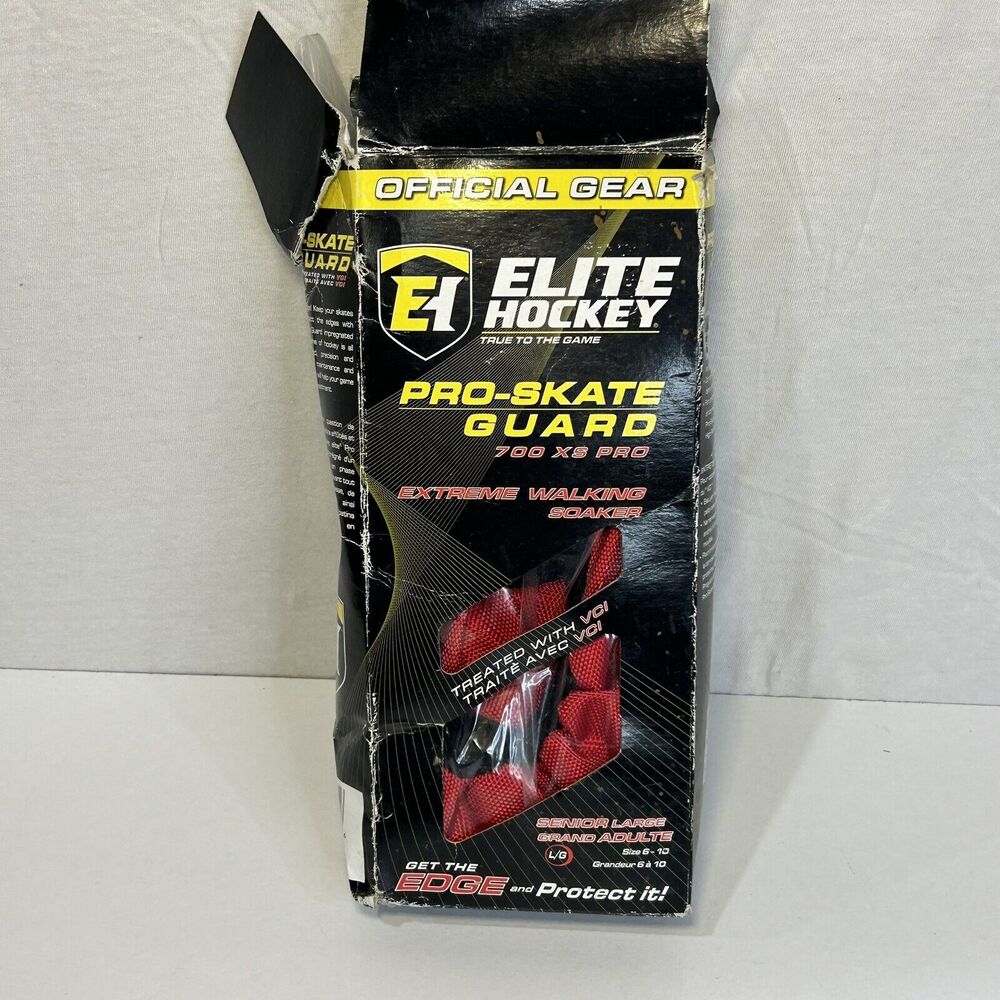 NEW Elite Hockey 700XS Pro Extreme Walking Soaker Skateguards Red Size Large